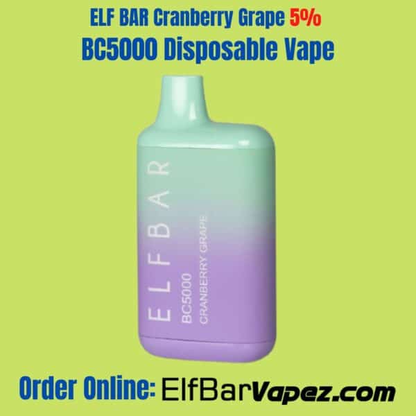 ELF BAR Cranberry Grape BC5000 Disposable Vape