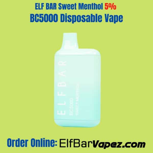 ELF BAR Sweet Menthol BC5000 Disposable Vape