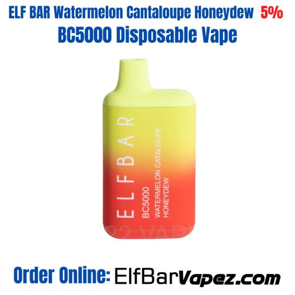Watermelon Cantaloupe Honeydew ELF BAR 5% BC5000 Disposable Vape