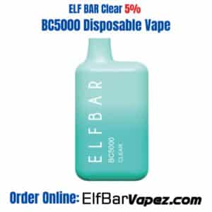Clear ELF BAR BC5000 Disposable Vape