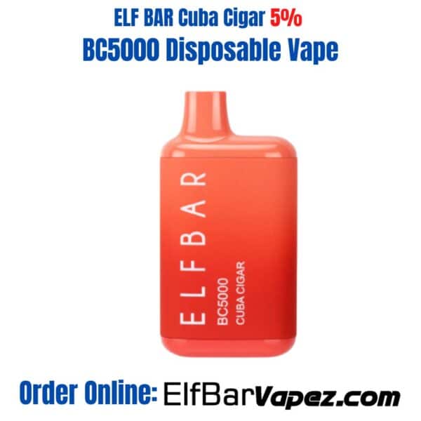 Cuba Cigar ELF BAR 5% BC5000 Disposable Vape