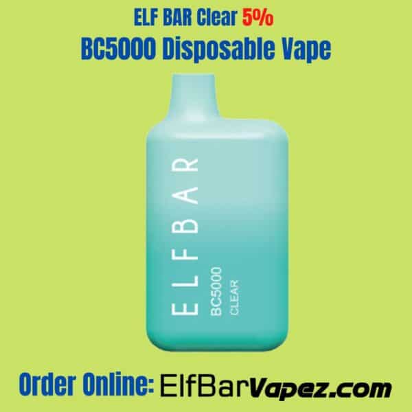 ELF BAR Clear 5% BC5000 Disposable Vape