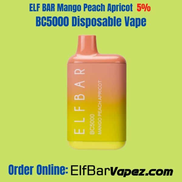 ELF BAR Mango Peach Apricot 5% BC5000 Disposable Vape