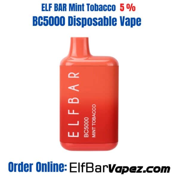 ELF BAR Mint Tobacco 5 % BC5000 Disposable Vape