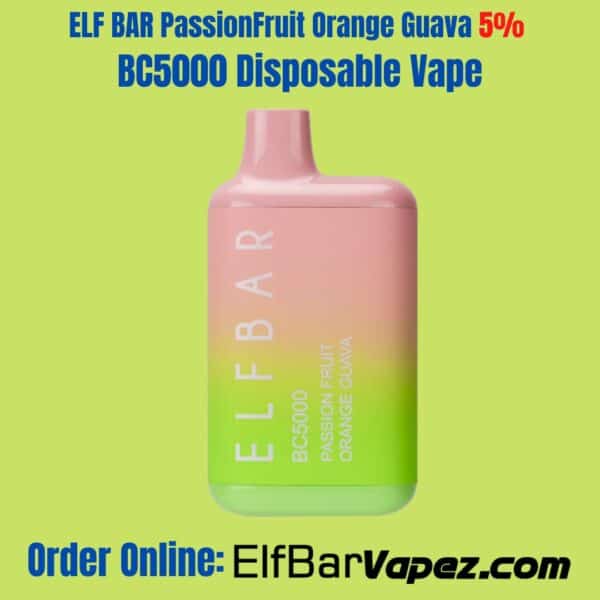 ELF BAR PassionFruit Orange Guava 5% BC5000 Disposable Vape