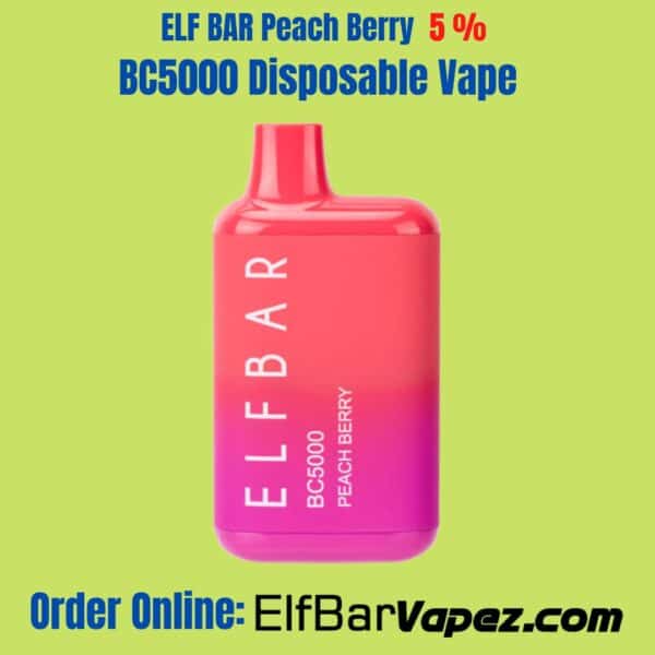 ELF BAR Peach Berry 5 % BC5000 Disposable Vape