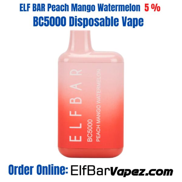 ELF BAR Peach Mango Watermelon 5 % BC5000 Disposable Vape