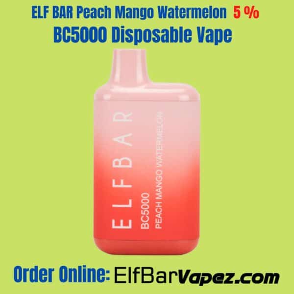 ELF BAR Peach Mango Watermelon BC5000 Disposable Vape