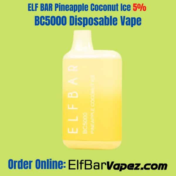 ELF BAR Pineapple Coconut Ice 5% BC5000 Disposable Vape