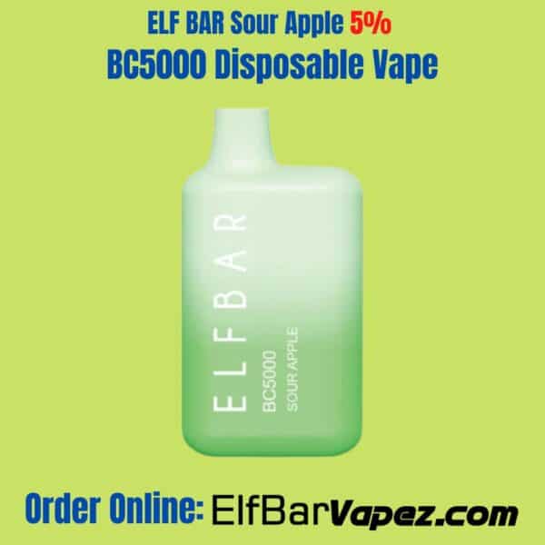 ELF BAR Sour Apple BC5000 Disposable Vape