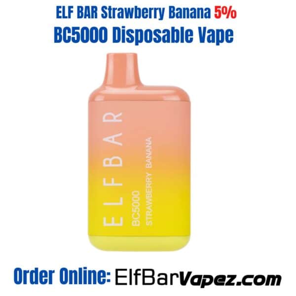 ELF BAR Strawberry Banana 5% BC5000 Disposable Vape