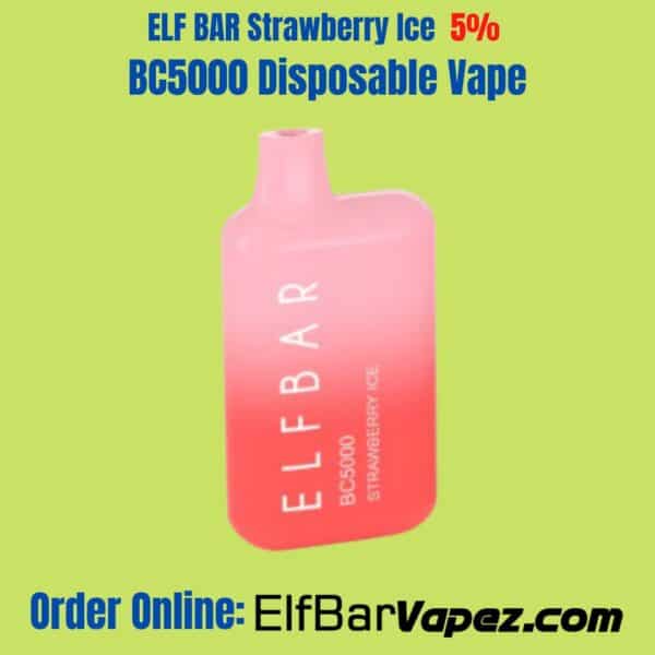 ELF BAR Strawberry Ice 5% BC5000 Disposable Vape