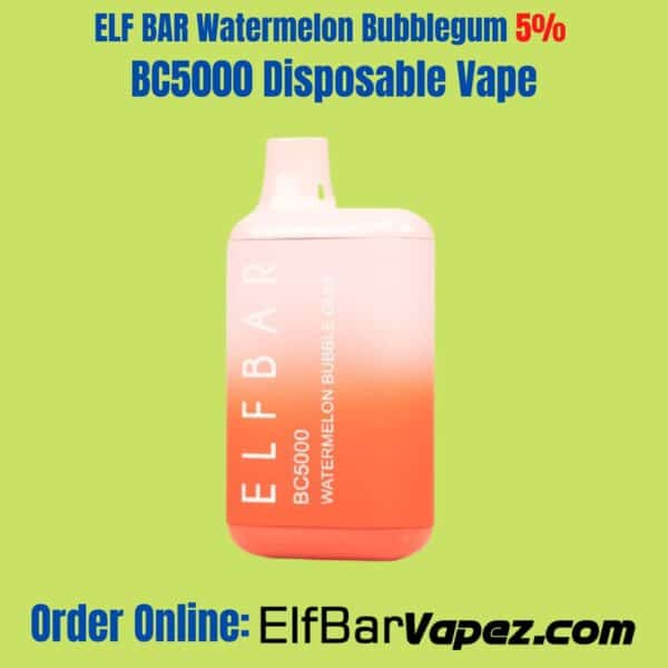 ELF BAR Watermelon Bubblegum 5% BC5000 Disposable Vape