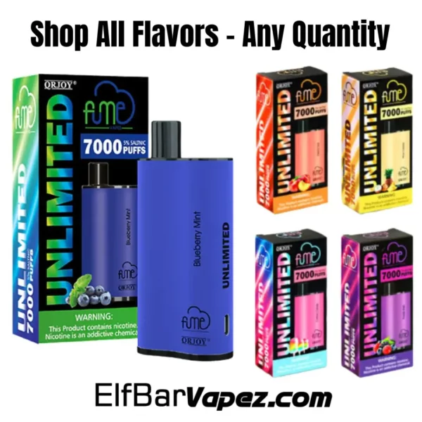Fume Unlimited flavors
