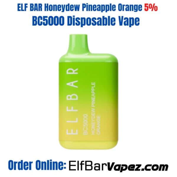 Honeydew Pineapple Orange ELF BAR 5% BC5000 Disposable Vape