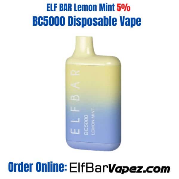 Lemon Mint ELF BAR 5% BC5000 Disposable Vape