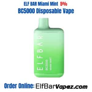 Miami Mint ELF BAR BC5000 Disposable Vape