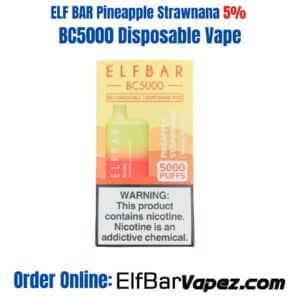 Pineapple Strawnana ELF BAR 5% BC5000 Disposable Vape