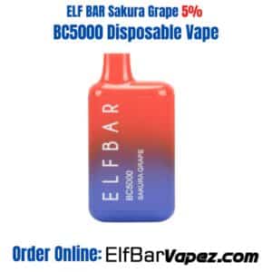 Sakura Grape ELF BAR BC5000 Disposable Vape