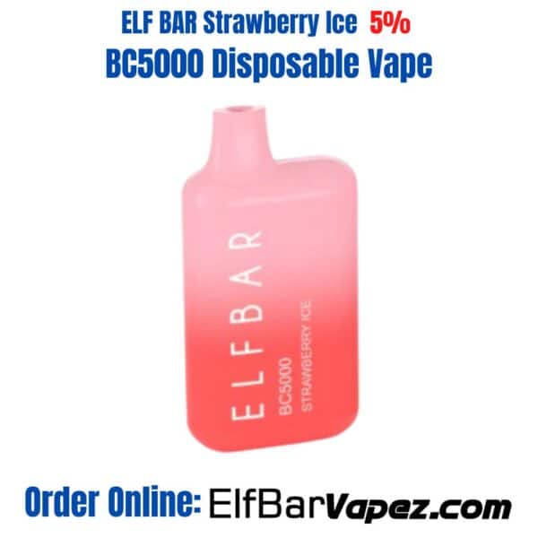 Strawberry Ice ELF BAR BC5000 Disposable Vape