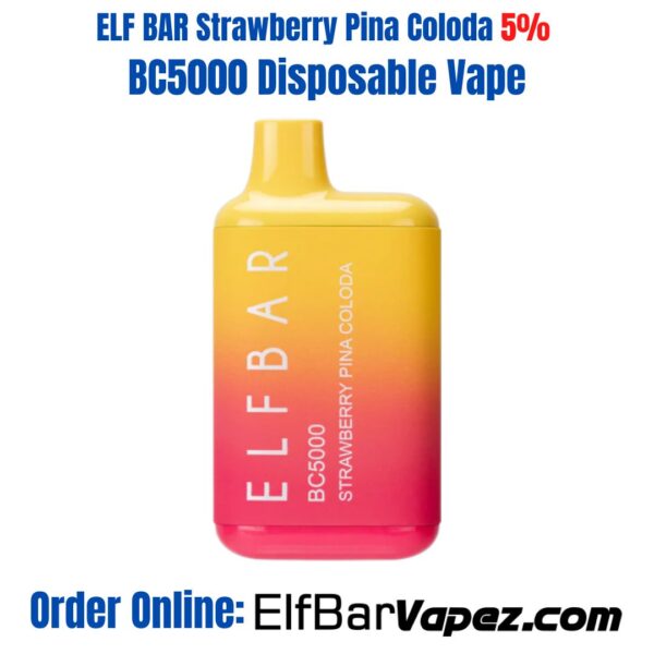 Strawberry Pina Coloda ELF BAR 5% BC5000 Disposable Vape