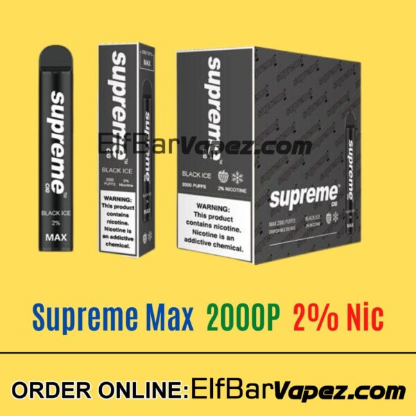 Black ice - Supreme Max 2% Vape
