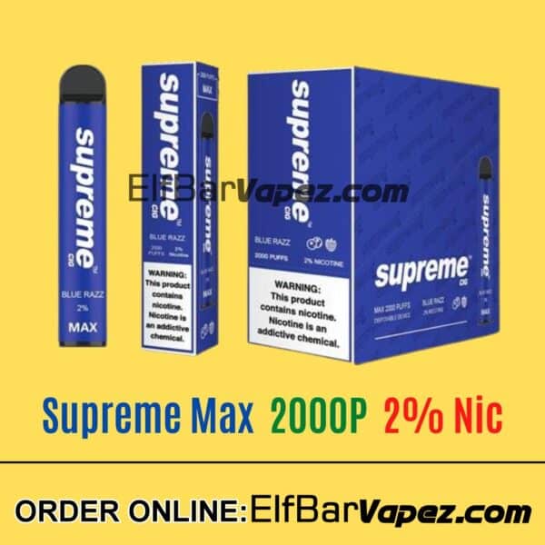 Blue razz - Supreme Max 2% Vape