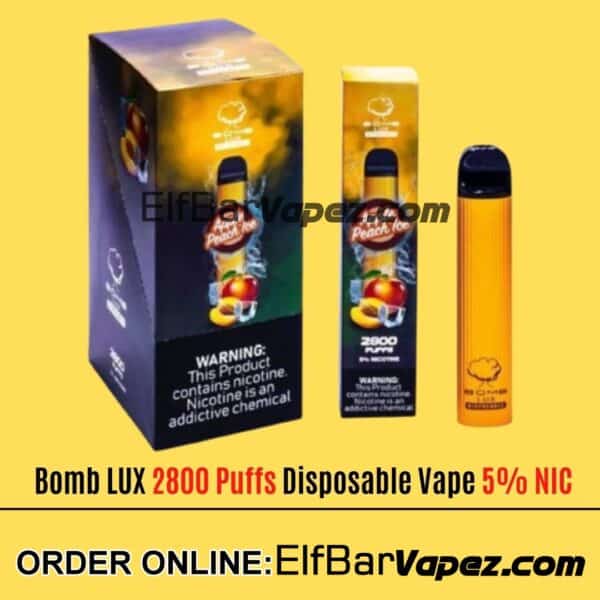 Bomb LUX 2800 Puffs Disposable Vape - Apple Peach Ice