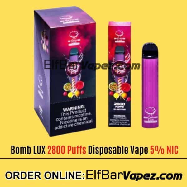 Bomb LUX 2800 Puffs Disposable Vape - Candy Pop