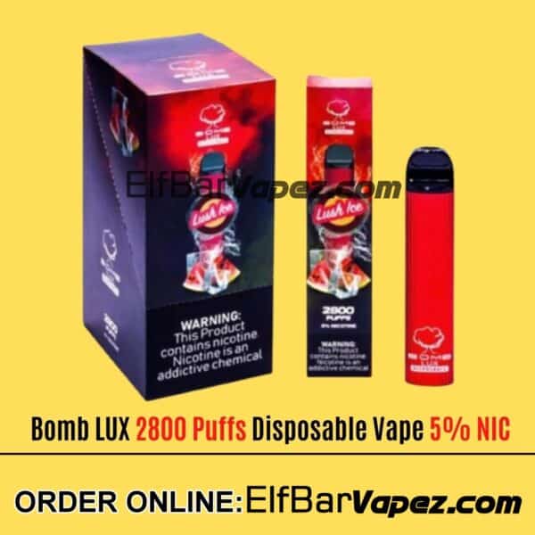 Bomb LUX 2800 Puffs Disposable Vape - Lush Ice