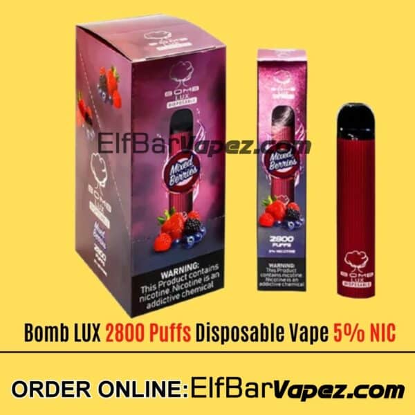 Bomb LUX 2800 Puffs Disposable Vape - Mixed Berries