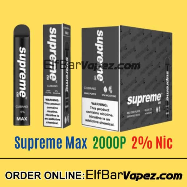 Cubano - Supreme Max 2% Vape