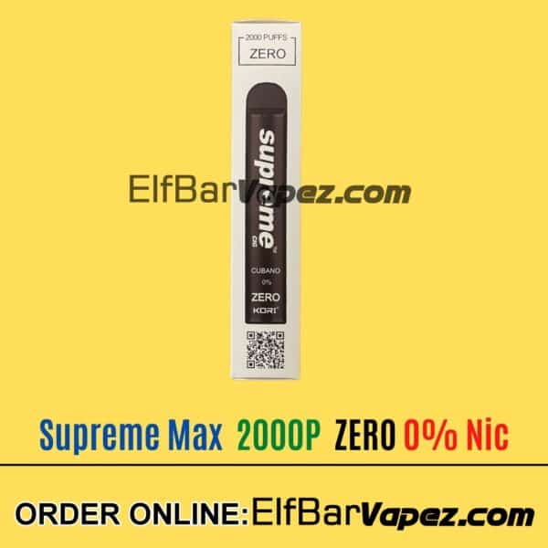 Cubano - Supreme Max Zero 0% Nicotine