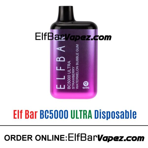 Elf Bar BC5000 ULTRA - Strawberry Watermelon Bubble Gum