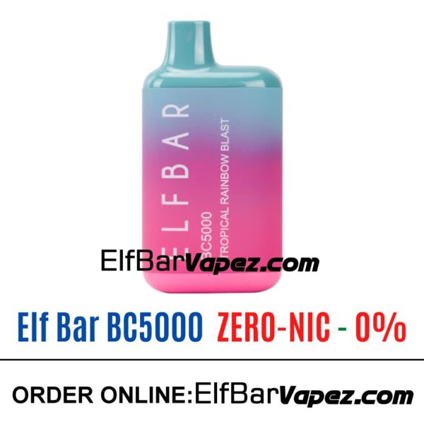 Elf Bar BC5000 ZERO - Tropical Rainbow blast