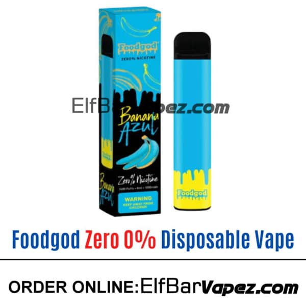 Foodgod Zero 0% Disposable Vape - Banana Azul