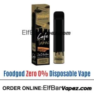 Foodgod Zero 0% Disposable Vape - Cafe Tabac