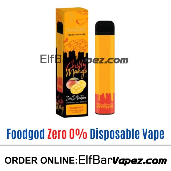 Foodgod Zero 0% Disposable Vape - Chilly Mango