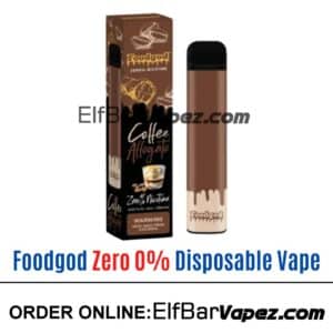 Foodgod Zero 0% Disposable Vape - Coffee Affogato