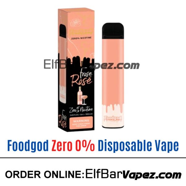 Foodgod Zero 0% Disposable Vape - Frose Rose