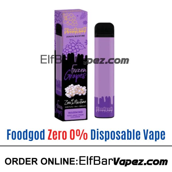 Foodgod Zero 0% Disposable Vape - Frozen Grapes