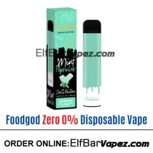 Foodgod Zero 0% Disposable Vape - Mint Popsicles