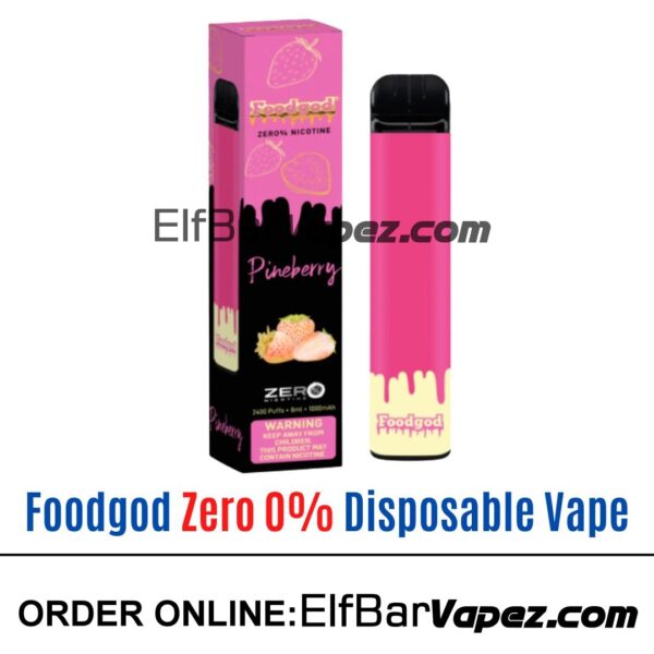 Foodgod Zero 0% Disposable Vape - Pineberry