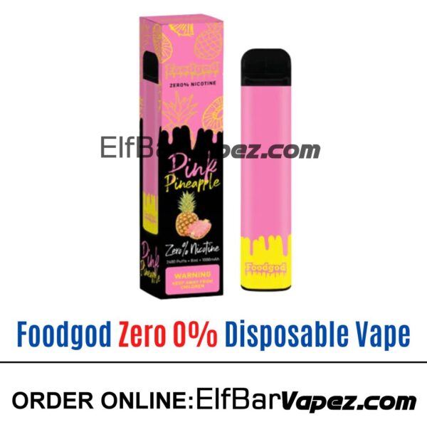 Foodgod Zero 0% Disposable Vape - Pink Pineapple