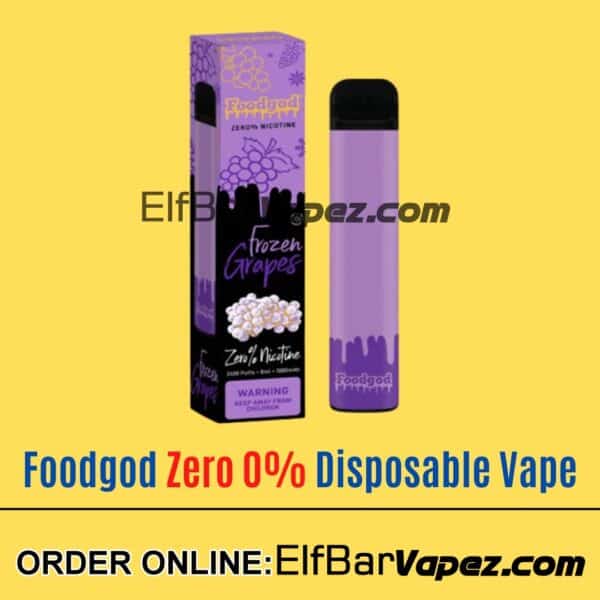 Frozen Grapes - Foodgod Zero 0% Disposable Vape