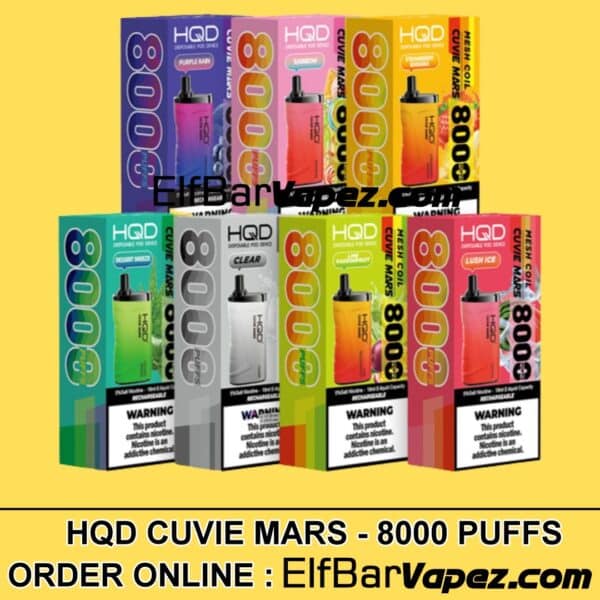 HQD Cuvie Mars disposable vape 8000 Puffs