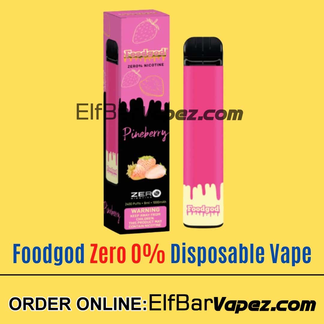 Pineberry - Foodgod Zero 0% Disposable Vape