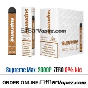 Supreme Max 0% Zero Nicotine - Macchiato