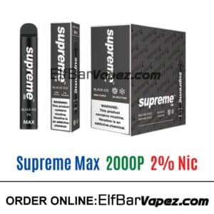 Supreme Max 2% Vape - Black ice