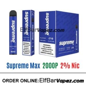 Supreme Max 2% Vape - Blue razz